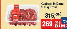 EMİN KUŞBAŞI ET DANA 400 G fiyat ve kampanya bilgisi